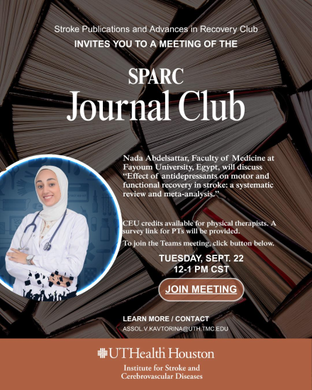 Stroke Publications and Advances in Recovery (SPARC) Journal Club Meeting